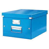Leitz Irattároló doboz, A4, lakkfényű, Leitz Click&Store, kék