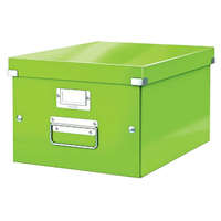 Leitz Irattároló doboz, A4, lakkfényű, Leitz Click&Store, zöld