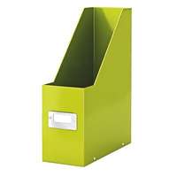 Leitz Iratpapucs, PP/karton, 95 mm, lakkfényű, Leitz Click&Store, zöld