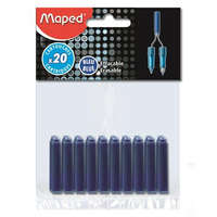 Maped Töltőtoll patron, tintapatron Maped, kék 20 db/csomag