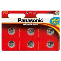 Panasonic Panasonic lithium gombelem CR2016 L 3V 6 db/csomag