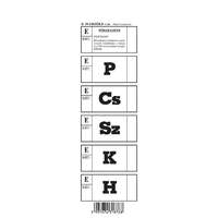 PÁTRIA Ebédjegy 5 napos 100 lapos tömb 60x195 mm zöld B.19-2/B/ZOLD