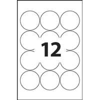 MOS Etikett címke univerzális kör 60 mm-es átmérő kerek 12 db/ív, 1200 db/csomag