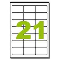 MOS Etikett címke univerzális 63,5X38,1 mm 21 db/ív, 2100 db/csomag