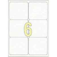 MOS Etikett címke univerzális 99,1X93,1 mm kerekített sarkú 6 db/ív, 600 db/csomag