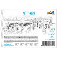 Victoria Spirál vázlatfüzet B/4 32 lap félfamentes