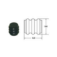 BIHR Bihr egyszerű szilikon tömítések 090 smto Ø17mm fekete - 50 db
