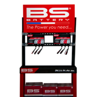 BS BATTERY BS BATTERY kijelzőkészlet két BK20 töltővel