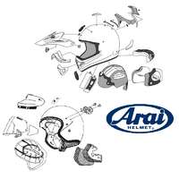 ARAI ARAI Alsó Kipufogó Oldalsó Nyílás 4 (Oldalsó Burkolat Szellőző-3) Gyémántfehér Quantum/Quantum-ST/Quantum-ST PRO/Tour-X 4/SZ-Ram-4 Sisakokhoz