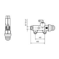 BREMBO BREMBO hátsó fékmunkahenger Ømm természetes