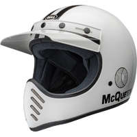 BELL Bell moto-3 sisak - steve mcqueen fényes fehér/fekete