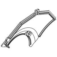 Polini POLINI Bal Oldali Motorburkolat E-P3 OEM Polini Bicikli Kerékpár alkatrészek Elektromos kerékpár alkatrészek