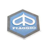 CIF Piaggio 31x36mm-es alumínium ragasztandó embléma - Vespa PK50, PK80 82-88