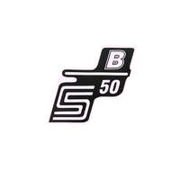 OEM Standard Írás S50 B fólia / matrica fehér Simson S50-hez