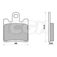 Standard Parts Standard Parts Suzuki Burgman AN 250 - 400cc fékbetétek 2006 előtt Standard Parts Futómű és fék alkatrész Fékbetét (tárcsafék)