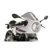 Puig Puig Racing Screen BMW R Nine T Racer 17-18 C füstszínű sport plexi Puig Root Catalog Motorbázis Vázak, idomok, kiegészítők Szélvédők