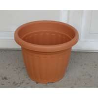 Bordás 26 cm cserép terra