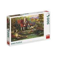 Puzzle 500 db Ház a tónál 47x33 cm