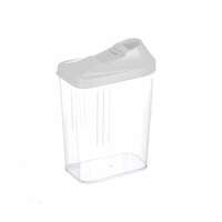 Fűszertartó ovál 0,5 L tolótetős, fehér