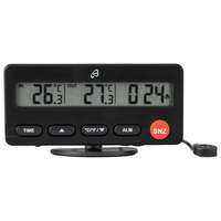Auriol Auriol 498224 autós hőmérő, digitális óra + külső - belső hőmérő, fagyriasztással