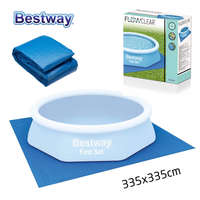 Bestway BestWay 58001 PVC 335 x 335 cm talajtakaró fólia max. 305 cm átmérőjű kerti medencékhez