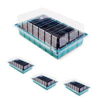 GardenLine GardenLine PNK 36 x 23 x 12.5 cm 96 darabos palántázó készlet, 4 részes palántenevelő, vetőmag keltető készlet, mini melegágy 4 x 24 db palánta részére, átlátszó fedéllel