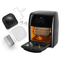 GourmetMaxx Gourmetmaxx 1800W 12 literes XL 9 in 1 Air Fryer, grillcsirke sütő, forrólevegős, légkeveréses digitális sütő, minisütő, forgó grillel, tepsivel, belső világítással (11216 V3)