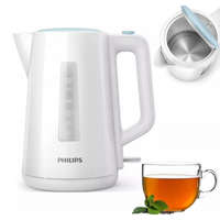 Philips Philips HD9318/70 Daily Collection 3000 Series vízforraló 2200W 1.7L, inox belső, fehér műanyag készülékházzal, rejtett fűtőszállal