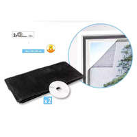 Livarno Home Livarno Home 2 darabos UV álló, vágható antracitszürke / fehér szúnyogháló, rovarháló 130 x 150 cm ablakra, tépőzáras szalaggal (2 szett)