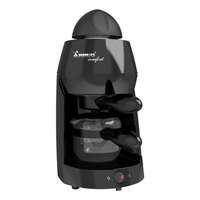 Momert Momert Capriccio Comfort fekete 800W eszpresszó kávéfőző, 3.6 bar 2/4/6 csészés presszókávéfőző (1170 / 1171), magyar termék