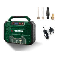 ParkSide ParkSide PMK 150 A1 autós / hálózati 12V / 230V 150W 1 bar digitális, olajmentes hordozható kompresszor, táskakompresszor, mobil táska kompresszor
