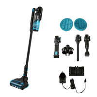 SilverCrest SilverCrest SHAZA 22.2 A1 AQUA álló / kézi 22.2V 2500 mAh Li-ion akkus 130W 2 az 1-ben, vezeték nélküli ciklon porszívó felmosó fejjel nedves tisztításhoz, fali tároló rendszerrel