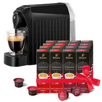 Tchibo Tchibo Cafissimo Black Easy 108433 fekete kapszulás kávéfőző XL csomagban ajándék 160 db kávékapszulával eszpresszó kávéhoz