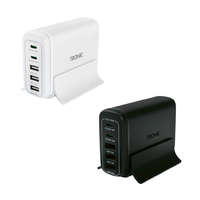 Tronic Tronic TUL 2 A1 5 portos 30W USB / USB-C töltőállomás PD (Power Delivery) 18W QuickCharge gyorstöltő porttal 5V 3A / 9V 2A / 12V 1.5A fehér / fekete