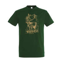 TOP TOP szarvas mintás kereknyakú póló (100% pamut 190 g/m2)