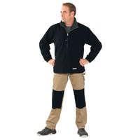 Rock Safety Férfi polár pulóver, fekete-szürke, 360 g/m² (03460)