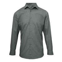 Premier Premier PR217 MEN'S CROSS-DYE ROLL SLEEVE POPLIN BAR SHIRT XS
