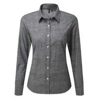 Premier Premier PR345 WOMEN'S COTTON SLUB CHAMBRAY LONG SLEEVE SHIRT 2XL