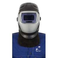 Egyéb Fekete, hasított marhabőrből készült elülső nyakvédő rész, egy horgos és hurkos kapoccsal