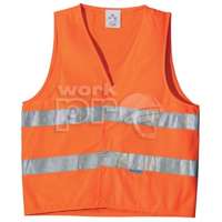 Coverguard Mellény Fluo scotchlite fényvisszaverő keresztbeni csíkokkal narancs