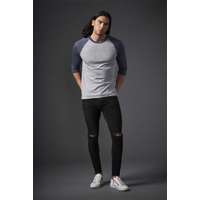 Anvil Póló Anvil férfi, white/heather dark grey, XL