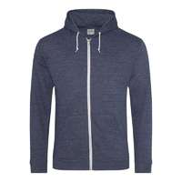 Egyéb Pulóver Just Hoods női kapucnis cipzáras unisex (52%pamut 48%poliészter) navy heather, S