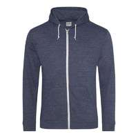 Egyéb Pulóver Just Hoods női kapucnis cipzáras unisex (52%pamut 48%poliészter) navy heather, XS