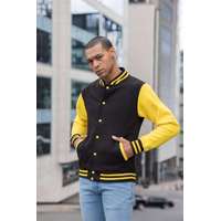 Egyéb Pulóver Just Hoods férfi (80%pamut 20%poliészter) oxford navy/burgundy, XS