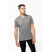 Kariban Póló Kariban rövid ujjú v-nyak férfi, white, L