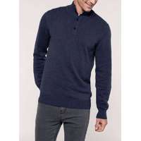 Kariban Pulóver Kariban férfi, navy heather, XS