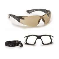 Bollé Bollé Rush+ védőszemüveg szett habkerettel és pánttal twilight-barna lencsével P+