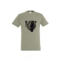 Top Póló (medve mintával) kereknyakú (100%pamut 190gr/m2) TOP, khaki, 3XL