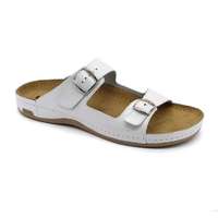 Leon Papucs 702 Leon Comfort férfi bőr, fehér, 41