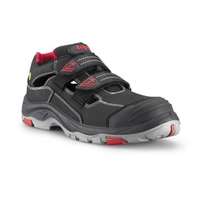 Top Védőszandál O1 ESD SRC PU/gumi talp TOP BROOKLYN SANDAL, fekete/piros, 45